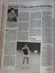 Coleccionismo de revistas: RECORTE CLIPPING DE MANOLO ORANTES REVISTA LECTURAS Nº 1472 PAG. 72 L31